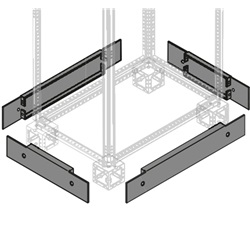 N.2 flange zoccolo laterali P=700mm