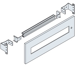 Pannello 24 moduli DIN decentrato H=300mm L=600mm