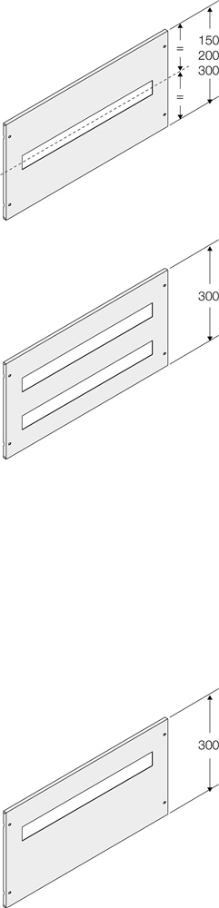 Pannello elettrico modulare 24 moduli DIN 200x600 mm per installazioni residenziali e industriali