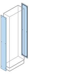 N.2 pannelli laterali ArTu M a pavimento e vano cavi esterno H=1600mm P=195mm