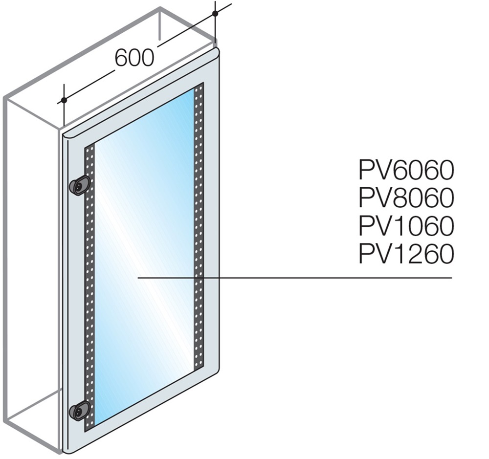 Porta vetro IP65 ArTu M pavim. 24 mod. DIN H=1600mm L=600mm 