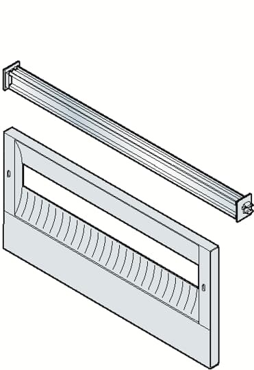 Pannello forato H225 dimensione DIN 4-5 per installazione elettrica su barra DIN