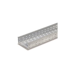 Canale portacavi metallo zincato H75 75x2000 mm IP20 per impianti elettrici