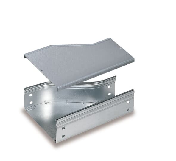Riduzione destra lamiera zincata H75 300/200 mm per canaline portacavi elettriche industriali e civili