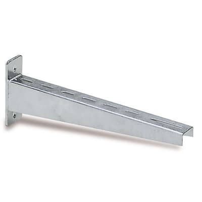 Mensola pesante acciaio zincato 350mm per supporto carichi elevati applicazioni elettriche
