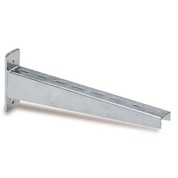 Mensola pesante acciaio zincato HDG 450mm per supporto carichi elevati installazioni elettriche industriali