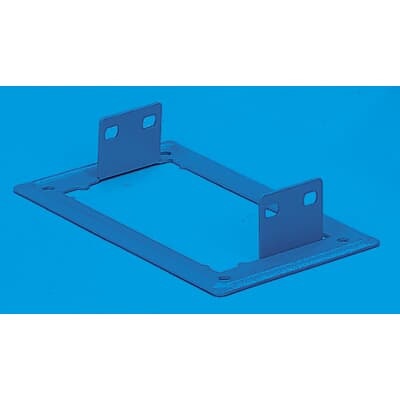 Flangia attacco quadro elettrico zincata H75 mm base 150 mm installazioni professionali