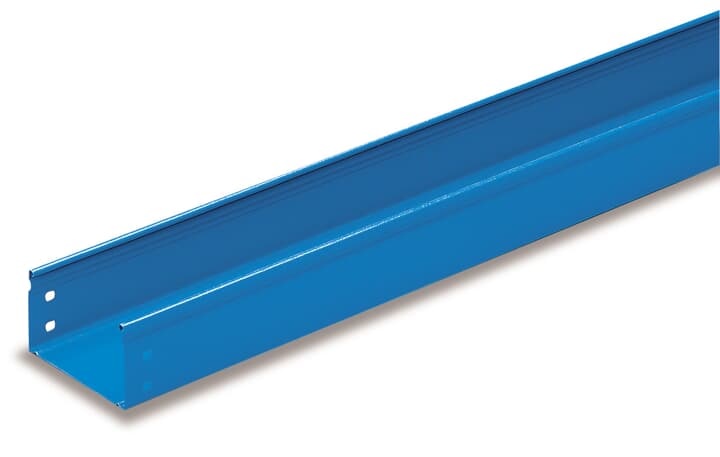 Canale portacavi metallo H75 IP40 blu 100x2000 mm per impianti elettrici