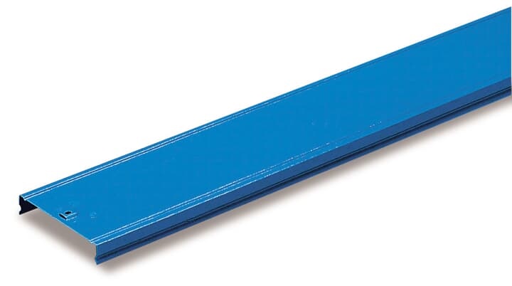 Coperchio canale metallico blu 300x3000 mm protezione IP40 per impianti elettrici professionali