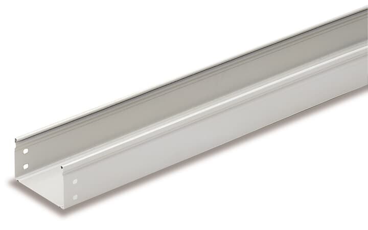 Canale portacavi metallico H75 IP40 RAL7035 100x3000 mm per impianti elettrici