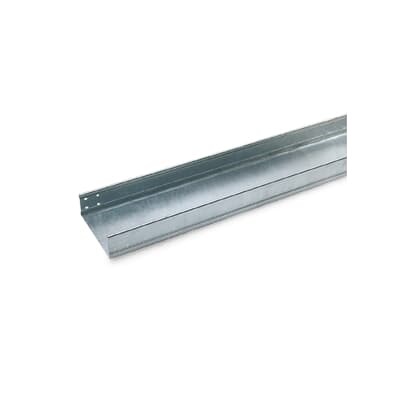 Canale portacavi pesante H100 IP40 zincato 300x30 mm per impianti elettrici industriali e civili