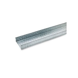 Canale pesante zincato H100 IP20 400x30 mm per impianti elettrici interni