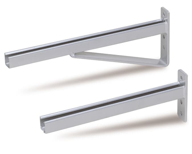 Mensola profilo Alfen 450 mm supporto metallo zincato per impianti elettrici industriali e civili