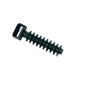Spina a muro in poliammide 11/12 nera UV resistente 8mm per impianti elettrici