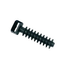 Spina a muro in poliammide 11/12 nera UV resistente 8mm per impianti elettrici