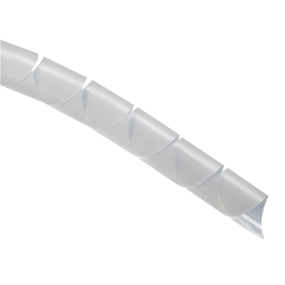 Spiralina protezione cavi diametro 19mm lunghezza 10m polietilene naturale uso elettrico