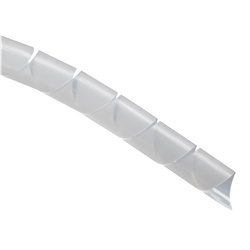 Spiralina protezione cavi diametro 19mm lunghezza 10m polietilene naturale uso elettrico