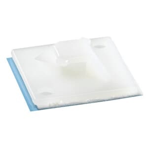 Base montaggio 2/4 vie nylon autoaderente 28,6x28,6 mm per impianti elettrici 100 pezzi