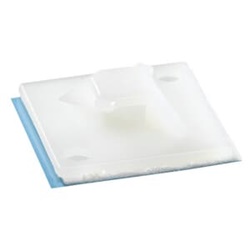 Base montaggio 2/4 vie nylon autoaderente 28,6x28,6 mm per impianti elettrici 100 pezzi