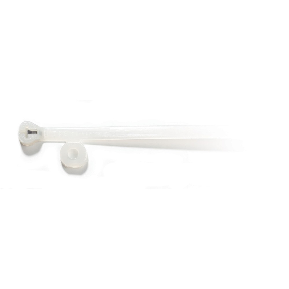 Fascetta fermacavi nylon naturale 185mm foro laterale resistenza 50lb uso interno
