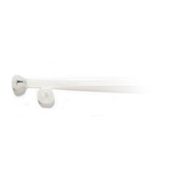 Fascetta fermacavi nylon naturale 185mm foro laterale resistenza 50lb uso interno