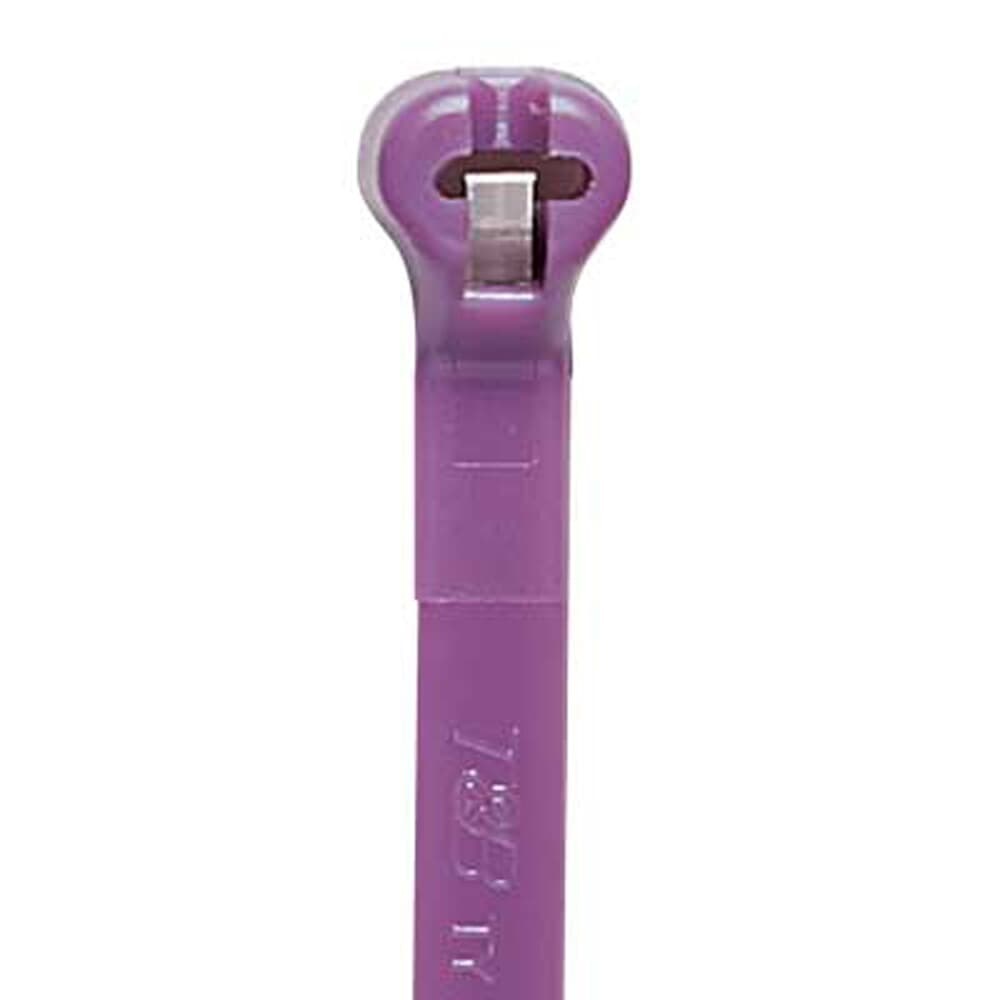 Fascetta fermacavi nylon 2,3x92mm porpora 18lb resistenza indoor uso tecnico