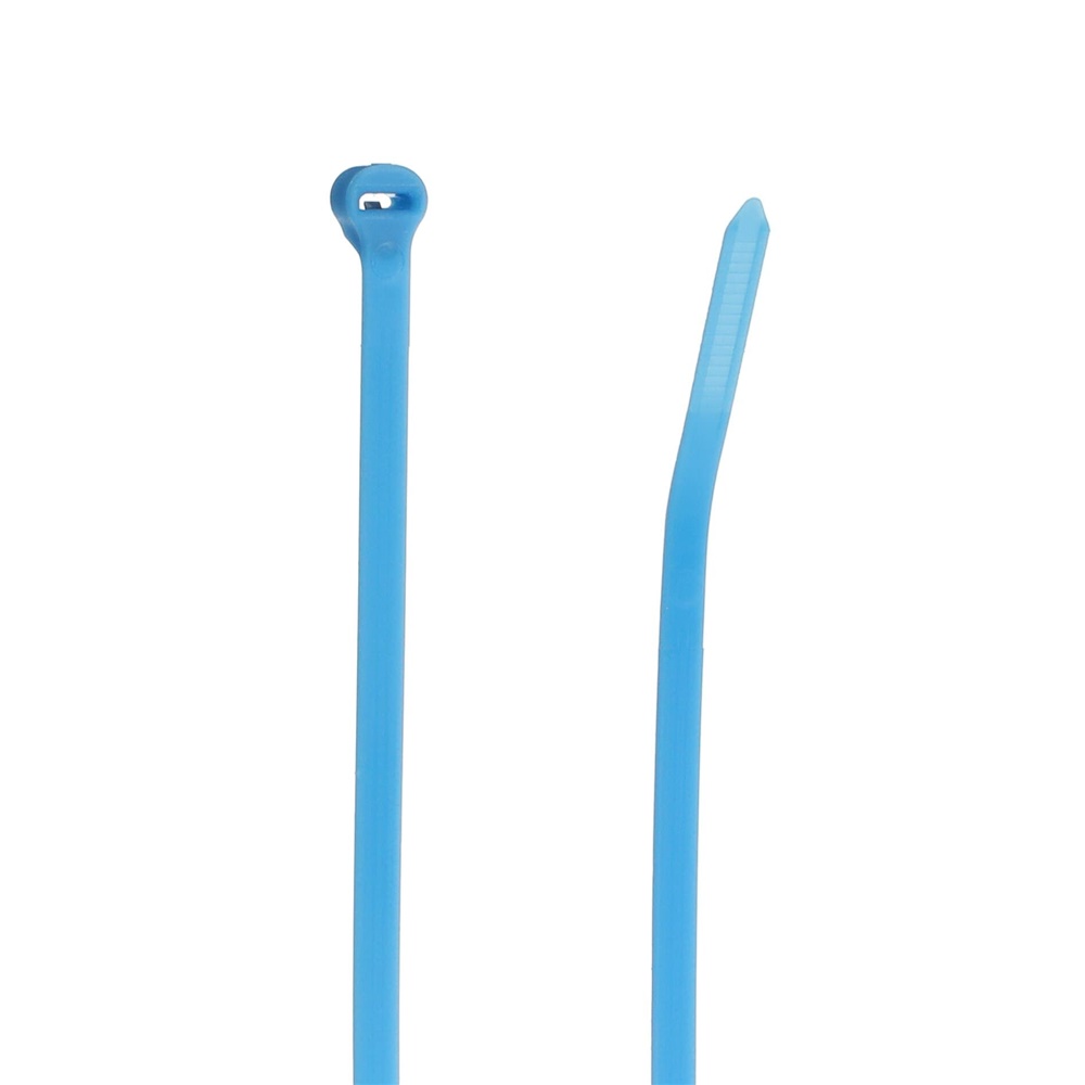 Fascetta stringicavo nylon 186mm blu alta resistenza 50lb uso interno