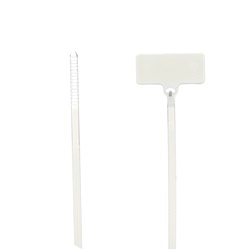 Fascetta fermacavi identificativa nylon naturale 91mm 18lb uso interno con area marcatura