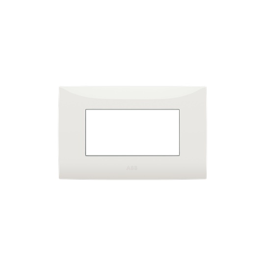 Placca incasso 4 moduli bianca per installazioni elettriche residenziali e commerciali