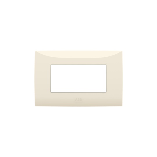 Placca incasso 4 moduli colore sabbia design moderno per ambienti residenziali e commerciali