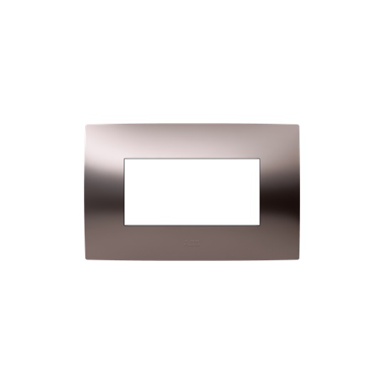 Placca incasso 4 moduli bronzo satinato design elegante per installazioni moderne