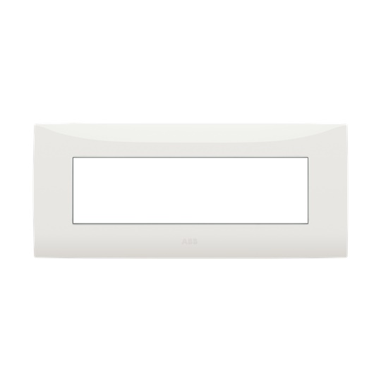Placca da incasso 7 moduli bianca alta qualità per impianti elettrici residenziali e commerciali