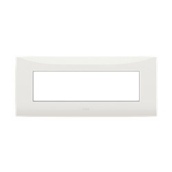 Placca da incasso 7 moduli bianca alta qualità per impianti elettrici residenziali e commerciali