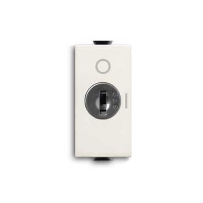 Interruttore a chiave 2 poli 16A 250V comando sicuro incasso uso elettrico