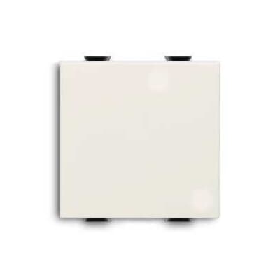 Invertitore unipolare 16A 250V 2 moduli comando a tasto bianco per impianti residenziali e commerciali