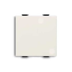 Invertitore unipolare 16A 250V 2 moduli comando a tasto bianco per impianti residenziali e commerciali