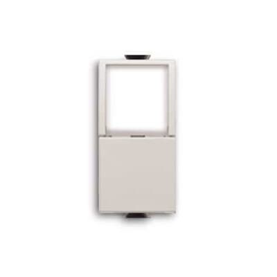 Pulsante unipolare 16A 250V contatto NO diffusore bianco per impianti elettrici residenziali e commerciali