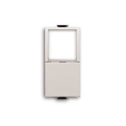 Pulsante unipolare 16A 250V contatto NO diffusore bianco per impianti elettrici residenziali e commerciali