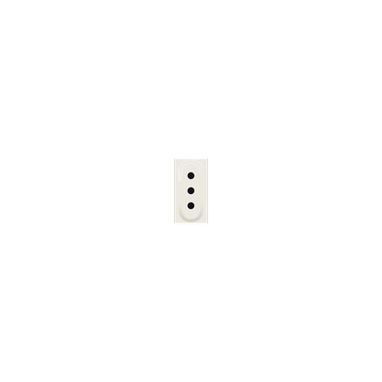 Presa elettrica 2P+T 10A 250V tipo P11 bianca per uso domestico e professionale