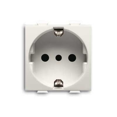 Presa elettrica UNEL 2P+T 16A 250V P30 tipo Chiara per installazioni civili e industriali