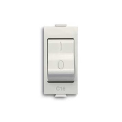 Interruttore automatico modulare 1P+N C16 3kA protezione circuiti elettrici civili industriali