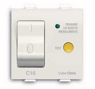 INTERRUTTORE AUTOMATICO DIFFERENZIALE 1P+N C6 16A 30MA