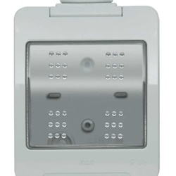Contenitore IP55 3 posti modulari 3 moduli protezione polvere acqua installazioni elettriche interne esterne