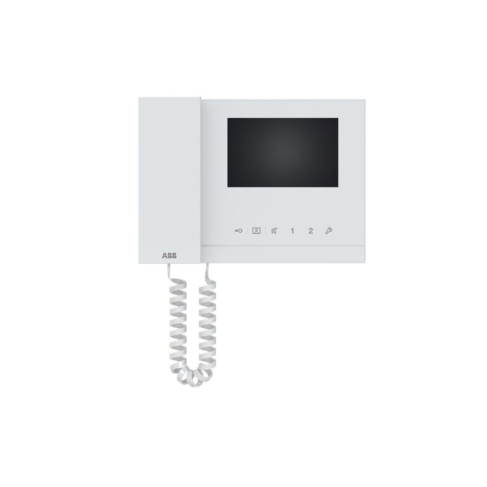 Monitor video a colori 4,3 con cornetta modello M22302-W per controllo visivo interno