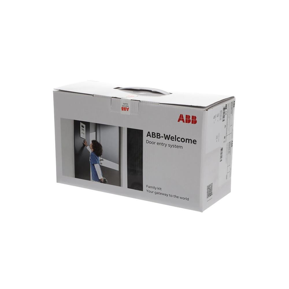 Kit videocitofono bifamiliare vivavoce mini OS 2 pulsanti display 4,3 per uso residenziale