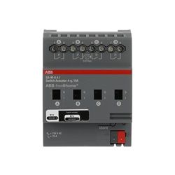 Attuatore 4 canali 16A controllo impianti elettrici residenziali industriali