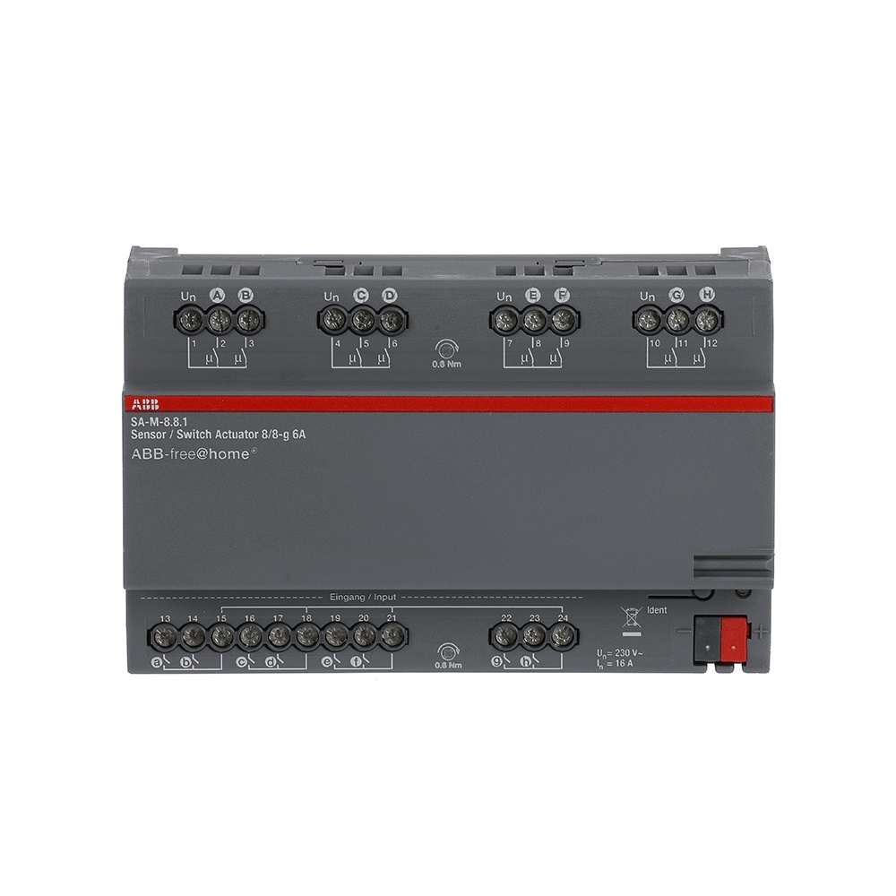 Modulo 8 ingressi binari 8 uscite 6A controllo preciso automazione impianti elettrici