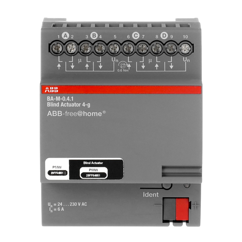 Attuatore tapparelle 4 canali 230V controllo automatizzato residenziale commerciale