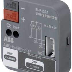 Ingresso binari 2 canali da incasso bifacciale per cablaggio elettrico professionale