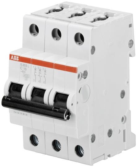 S203L C 6 INTERRUTTORE AUTOMATICO 4,5KA 3P